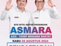 Usai Deklarasi di Rumah Juang Lambandia, Pasangan Abd Azis-Yosep Sahaka Langsung Daftar ke KPU Koltim